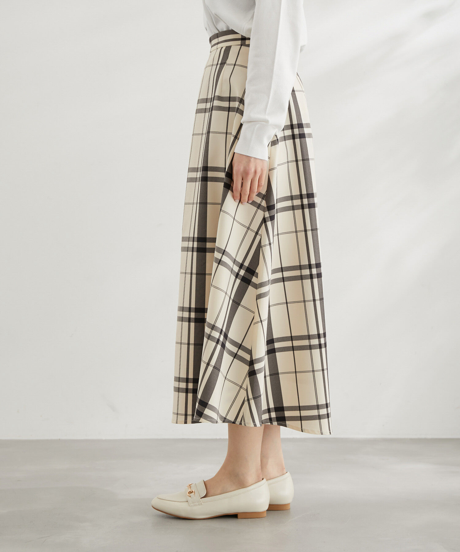 Rope&rsquo;Picnic「チェックボリュームスカート」|スカート|