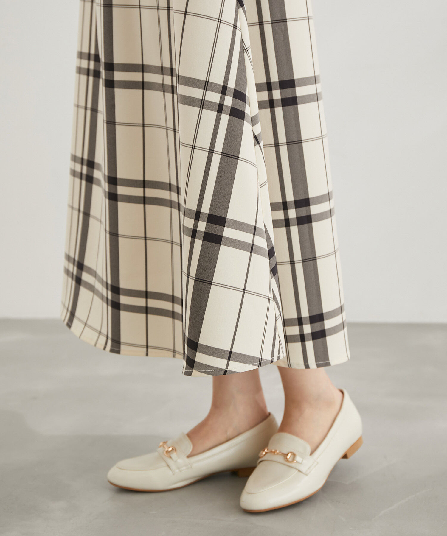 Rope&rsquo;Picnic「チェックボリュームスカート」|スカート|