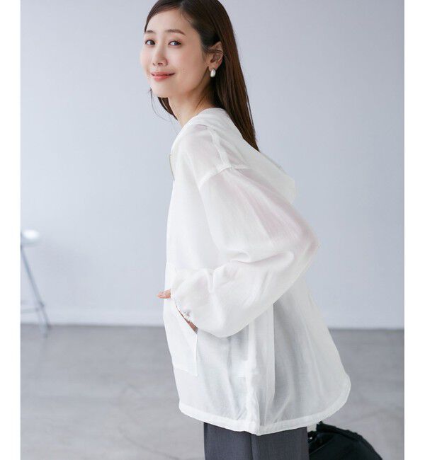 Rope&rsquo;Picnic「【emur/エミュール】エアリーローンアノラックパーカー」|ブルゾン・スタジャン|