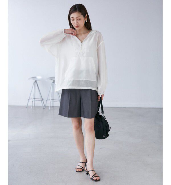 Rope&rsquo;Picnic「【emur/エミュール】エアリーローンアノラックパーカー」|ブルゾン・スタジャン|