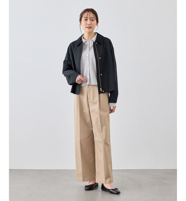 Rope&rsquo;Picnic「配色フィールドジャケットブルゾン」|ブルゾン・スタジャン|