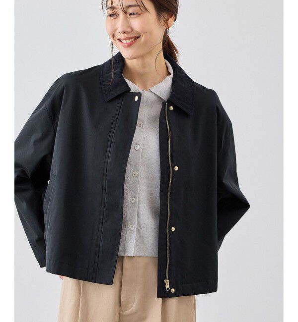 Rope&rsquo;Picnic「配色フィールドジャケットブルゾン」|ブルゾン・スタジャン|ネイビー(40)