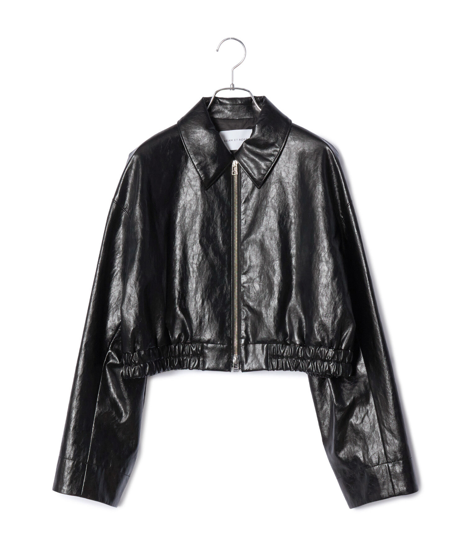 ADAM ET ROPE'「フェイクレザーショートブルゾン」|ブルゾン・スタジャン|