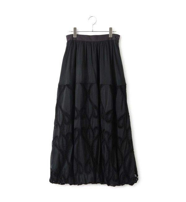 ADAM ET ROPE'「【EMOELLE】エンブロイダリーレーススカート」|スカート|