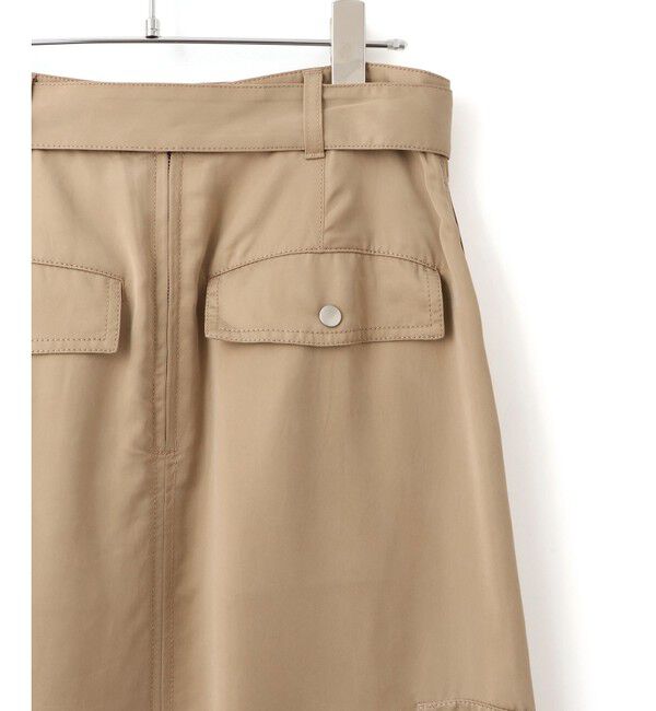 ADAM ET ROPE'「【サステナブル】キュプラカーゴスカート」|スカート|