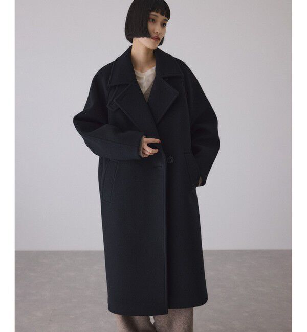 ウールボンディングラグランロングコート（ADAM ET ROPE'）｜ルミネの