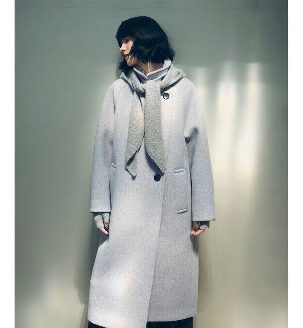 ウールボンディングラグランロングコート（ADAM ET ROPE'）｜ルミネの