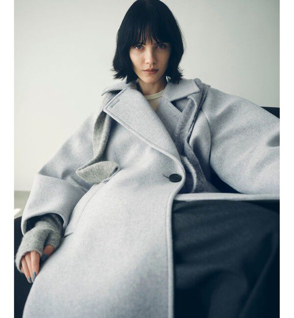 ウールボンディングラグランロングコート（ADAM ET ROPE'）｜ルミネの