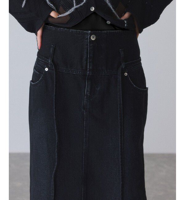 ADAM ET ROPE'「ローウエストデニムスカート」|スカート|