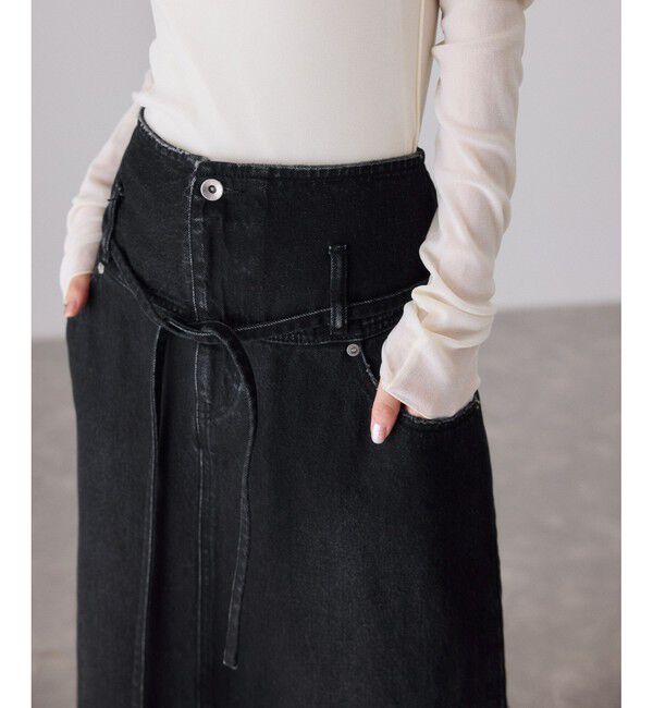 ADAM ET ROPE'「ローウエストデニムスカート」|スカート|