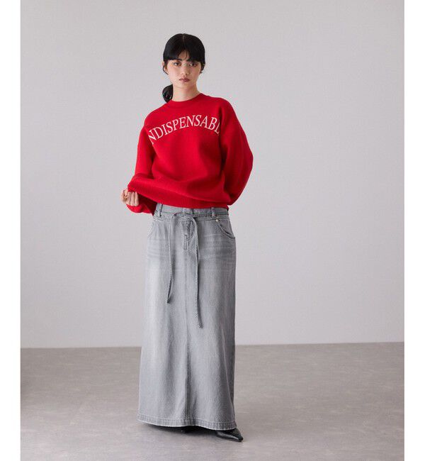 ADAM ET ROPE'「ローウエストデニムスカート」|スカート|