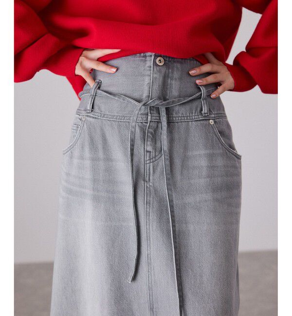 ADAM ET ROPE'「ローウエストデニムスカート」|スカート|