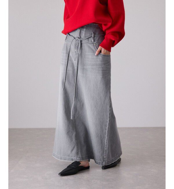ADAM ET ROPE'「ローウエストデニムスカート」|スカート|