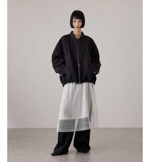 ADAM ET ROPE'「【サステナブル】レースワンピーススカート」|スカート|