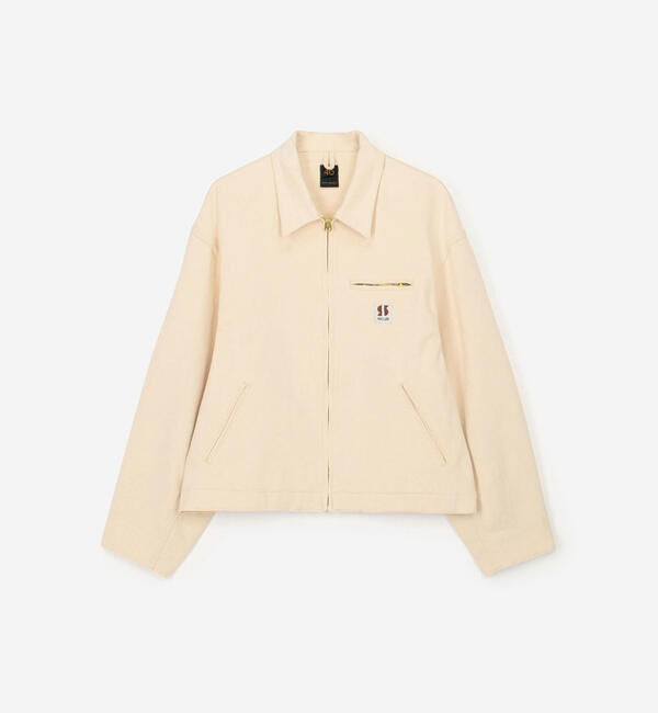  「SCYE BASICS | 〈別注〉 ストレッチコットンダックショートジャケット MEN」|ブルゾン・スタジャン|NATURAL