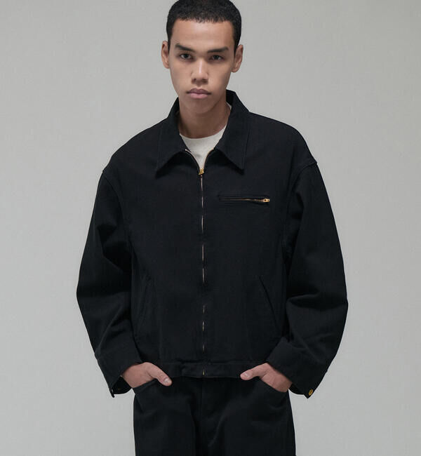  「SCYE BASICS | 〈別注〉 ストレッチコットンダックショートジャケット MEN」|ブルゾン・スタジャン|