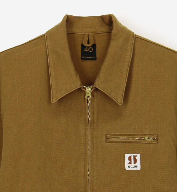  「SCYE BASICS | 〈別注〉 ストレッチコットンダックショートジャケット MEN」|ブルゾン・スタジャン|