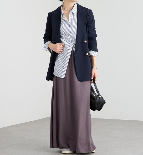  「【オンオフ使える】ドライギャバピークドラペルジャケット」|テーラードジャケット|