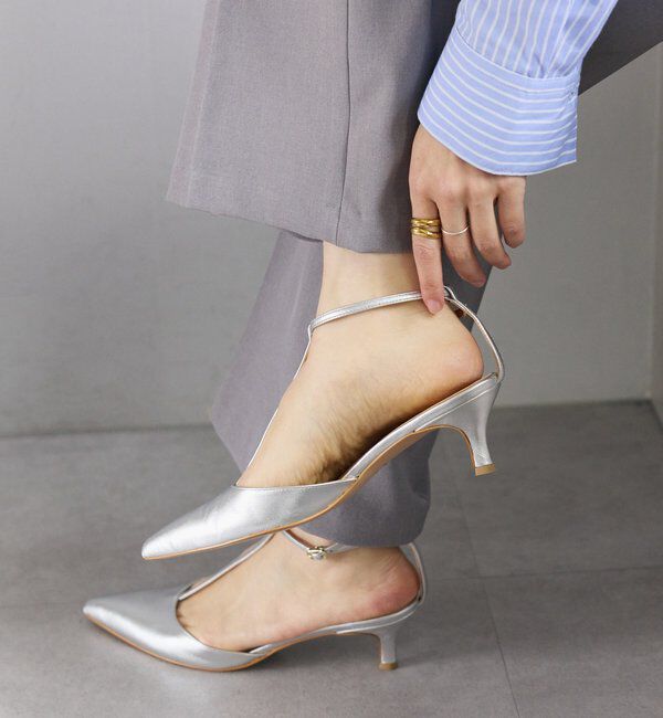  「予約【上品な華やかさ】シルバーストラップミュール」|その他|