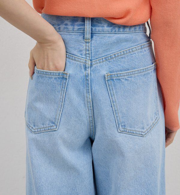  「【手洗い可】ストレートデニム」|デニム|