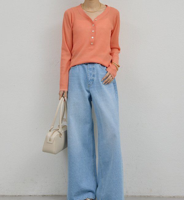  「【手洗い可】ストレートデニム」|デニム|