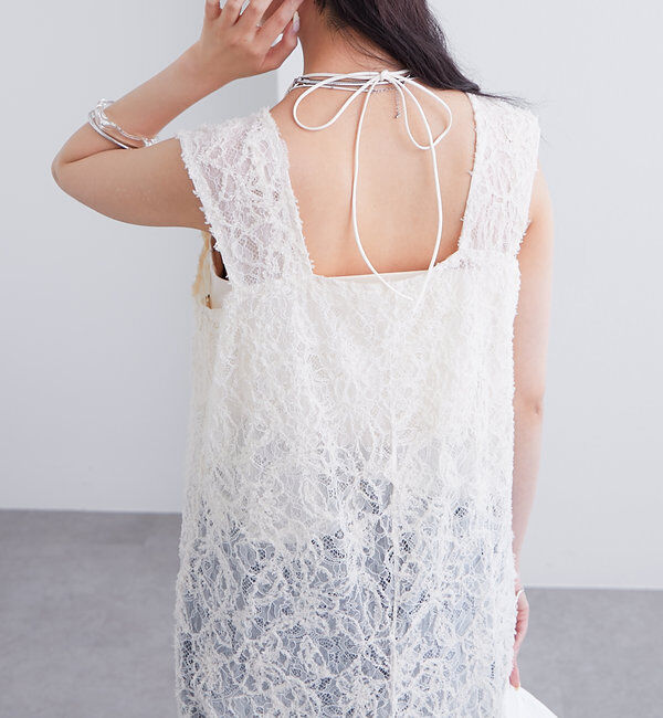  「レースタンクワンピース」|ワンピース|
