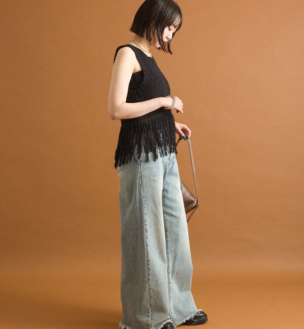  「フリンジニットベスト」|ベスト・ジレ|