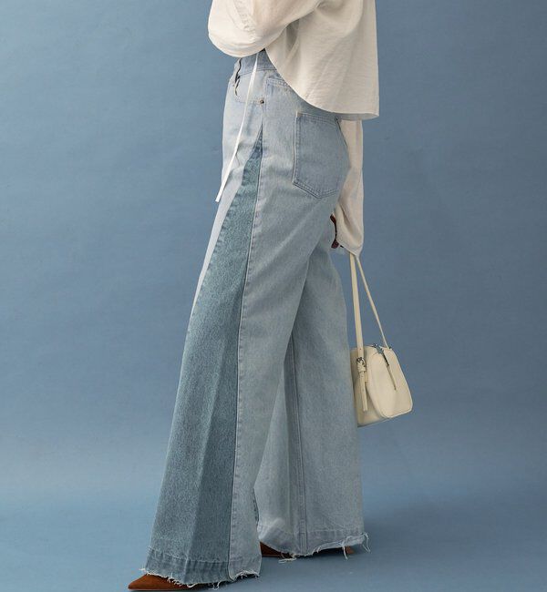  「パネル切替デニム」|デニム|