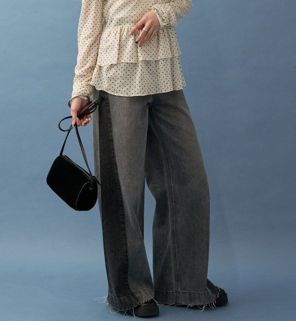  「パネル切替デニム」|デニム|