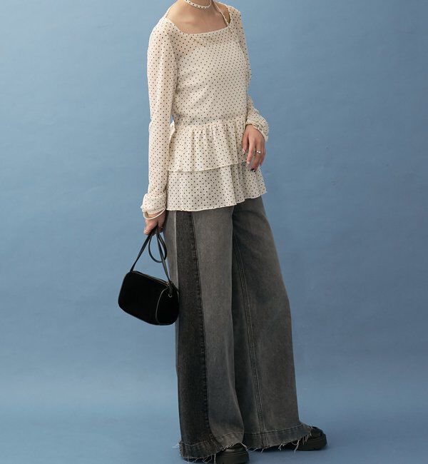  「パネル切替デニム」|デニム|