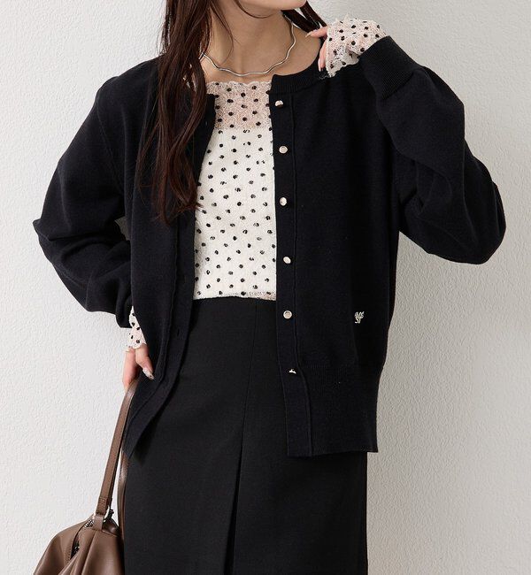  「チャーム付きデイリーカーディガン」|カーディガン|