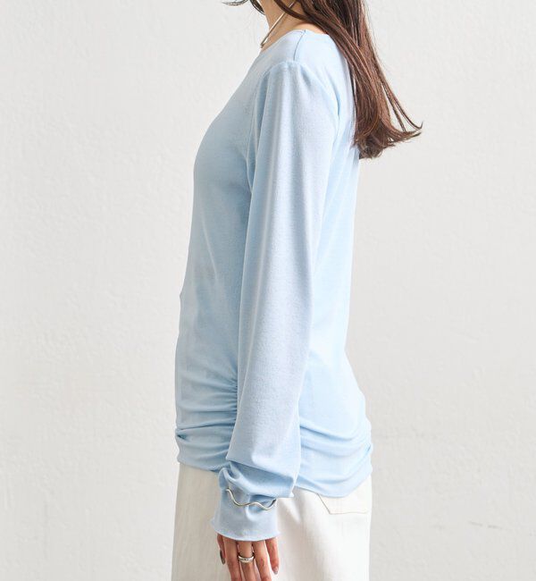  「裾ギャザーシアーロンＴ」|Tシャツ・カットソー|