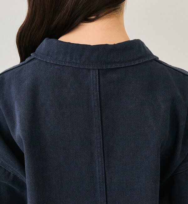  「裾レースツイルジャケット」|ブルゾン・スタジャン|