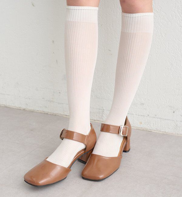  「バックルスクエアパンプス」|パンプス|