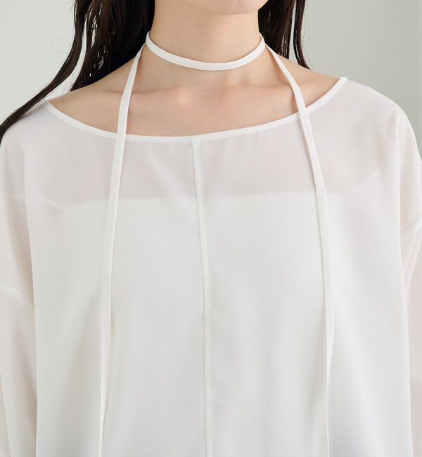  「サイドギャザーＴブラウス」|シャツ・ブラウス|