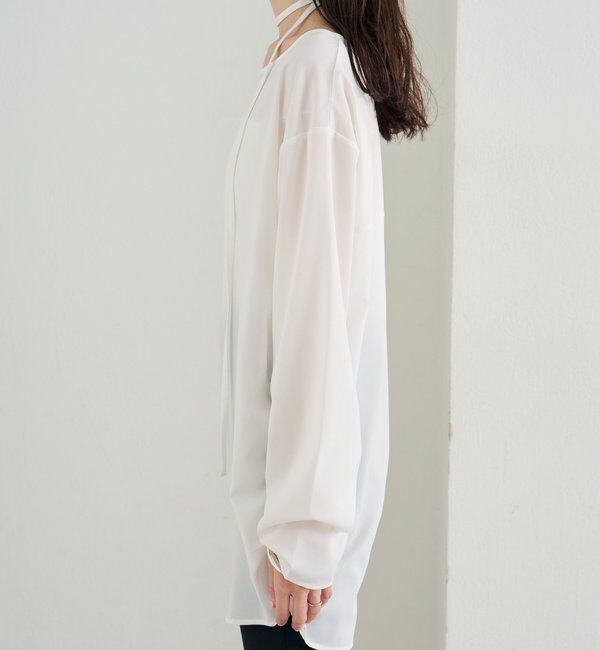  「サイドギャザーＴブラウス」|シャツ・ブラウス|