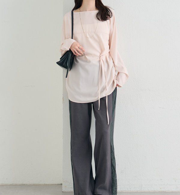  「サイドギャザーＴブラウス」|シャツ・ブラウス|