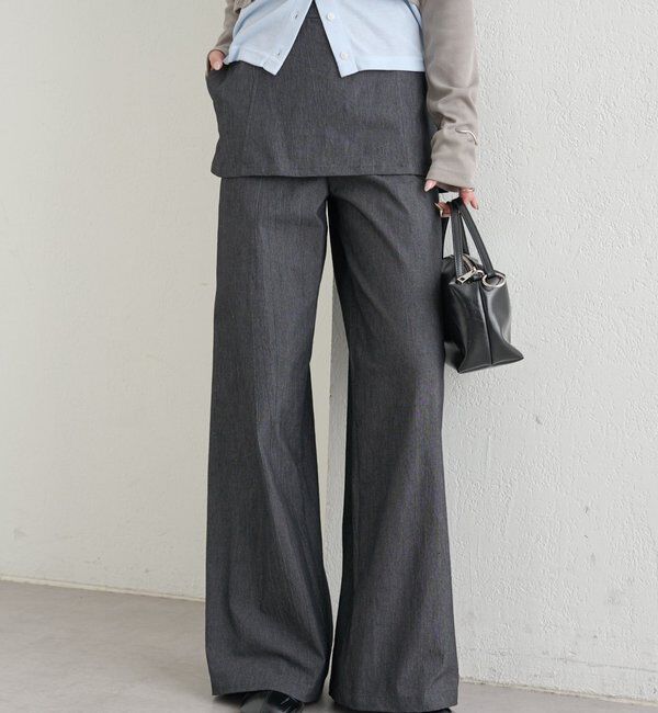  「レイヤードロングパンツ」|チノ|