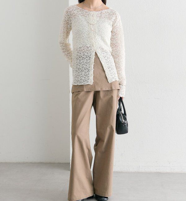  「フラワーカットレースカーディガン」|Tシャツ・カットソー|