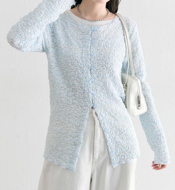  「フラワーカットレースカーディガン」|Tシャツ・カットソー|