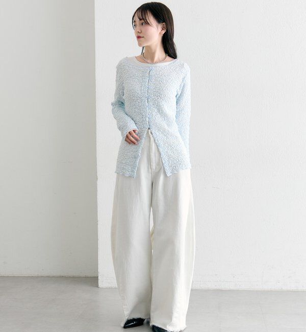  「フラワーカットレースカーディガン」|Tシャツ・カットソー|