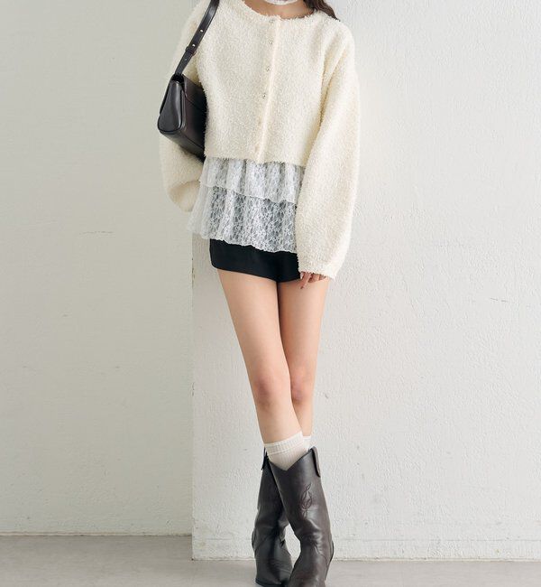  「26SSミニフリンジカーディガン」|カーディガン|