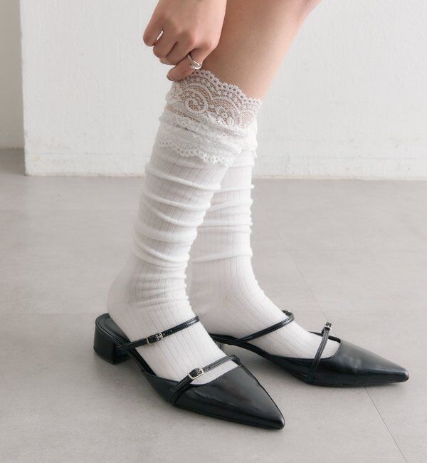  「ポインテッドトゥストラップパンプス」|パンプス|