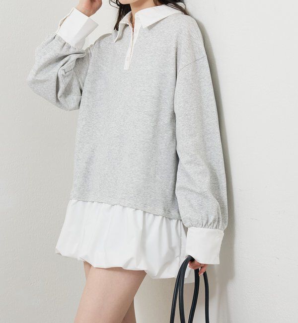  「バルーン切り替えミニワンピース」|ワンピース|