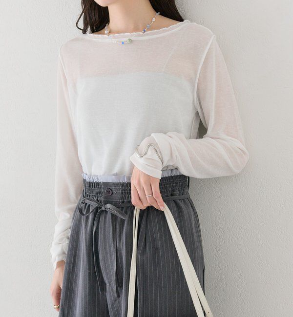  「チュールタグシアーロンT」|Tシャツ・カットソー|