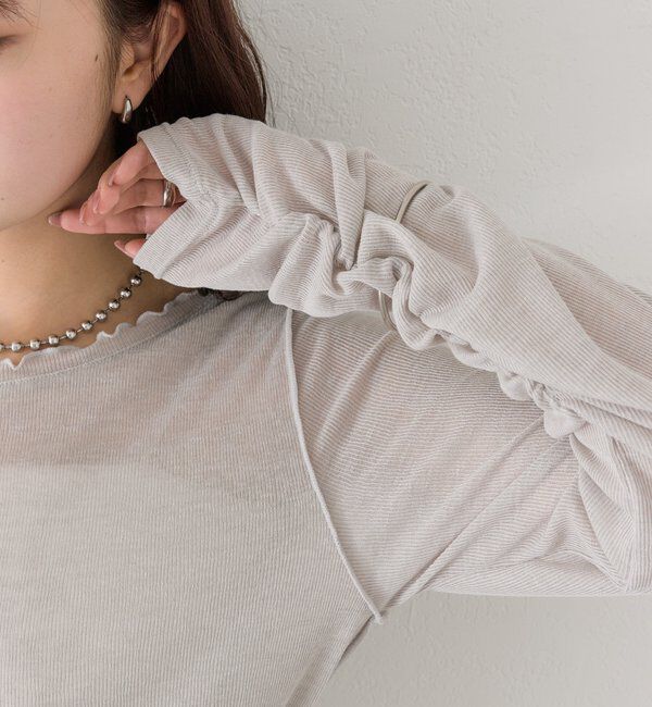  「チュールタグシアーロンT」|Tシャツ・カットソー|