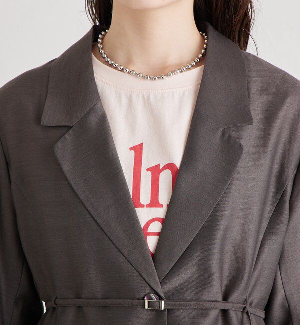  「ベルト付きシアージャケット」|その他|