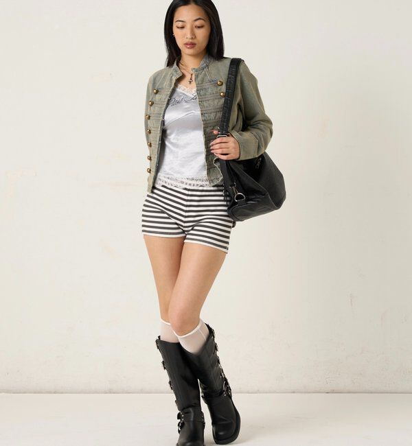  「ナポレオンデニムジャケット」|ブルゾン・スタジャン|