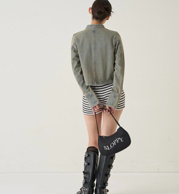  「ナポレオンデニムジャケット」|ブルゾン・スタジャン|