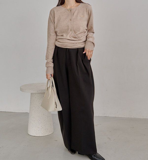  「カーディガン風アシメニット」|ニット・セーター|